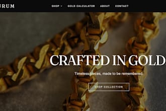 build your gold jewelry online store website with price calculator
