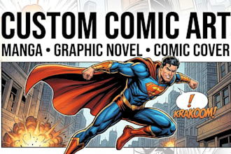 draw custom comic art, manga and graphic novel pages