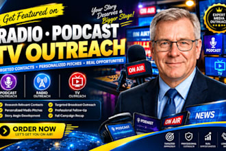 do radio podcast TV media outreach press release pitching brand corporate PR