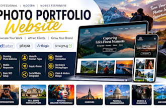create photo portfolo goodbarber pixpa artlogic political church smugmug website
