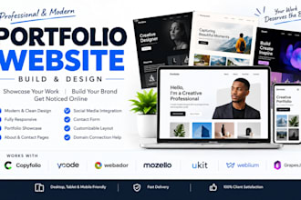 build copyfolio ycode webador mozello ukit weblium grapesjs portfolio website