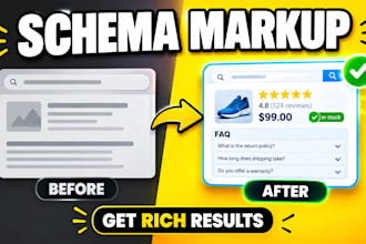 add organization, product and homepage schema markup to your website