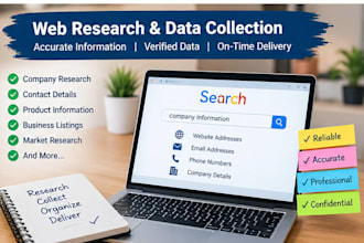 do accurate data entry, excel, copy paste and web research
