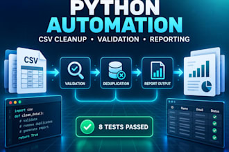 automate CSV excel and repetitive workflows with python