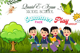 design kids summer vacation pack and worksheet