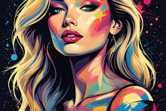 do creative pop art illustrations