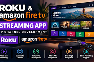 develop roku channel, roku sdk, amazon fire TV app and streaming app