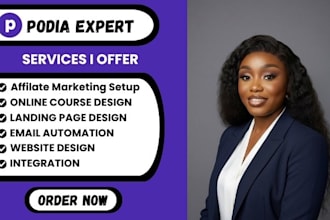 build a podia website for your online course