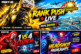 design eye catching youtube gaming thumbnails