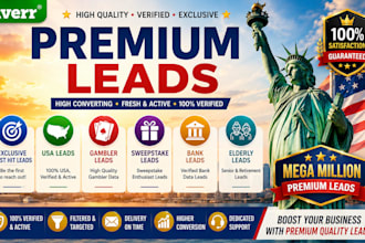 provide premium USA elderly leads, takessweeps leads, mega millions leads, leads