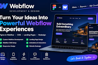 design develop webflow website figma to webflow cms landing page expert