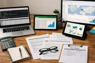 create a professional brd, prd, srs, and user stories for your software project