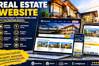 build real estate website, idx mls website, real estate lead generation funnel
