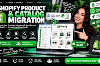 migrate products collections and pages to your shopify store