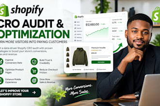 be shopify store manager, fix shopify cro conversion optimization as cro expert