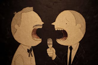 draw satirical cartoons about politics and society