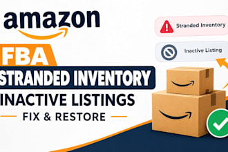fix amazon seller central fba stranded inventory inactive product listing issues