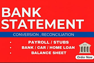 do bank statement bank statement editable work within one hour