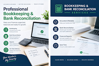 do bookkeeping and bank reconciliation and accounts cleanup