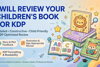 review your childrens book for KDP