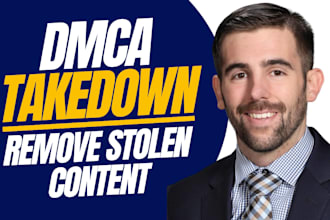 draft and send dmca takedown notices to remove stolen content