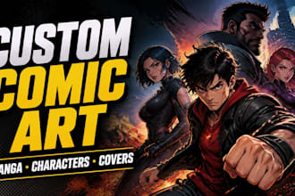 draw custom comic art, manga and graphic novel pages
