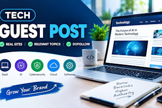 publish tech guest post, saas and ai backlinks on technology blogs
