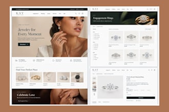 design jewelry website jewelry store jewelry shopify store jewelry design