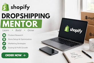 be your shopify mentor dropshipping coach ecommerce coach dropshipping mentor