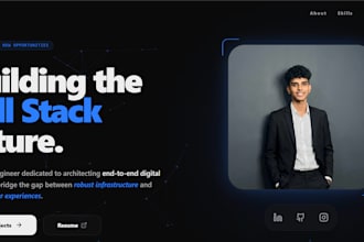 do a modern responsive portfolio website