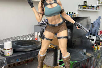 sculpt, paint and create custom character statues, figures and busts