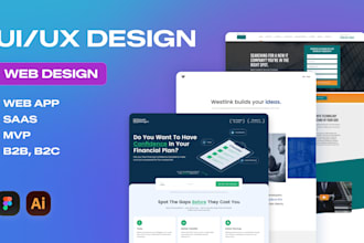 do UI UX design for saas mvp website