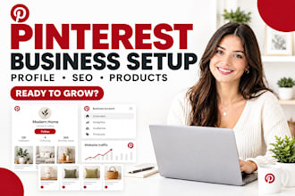 do pinterest business account setup,pin terest profile and pin product promotion