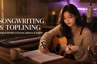 sing powerful kpop jpop anime style female vocal in korean japanese or english