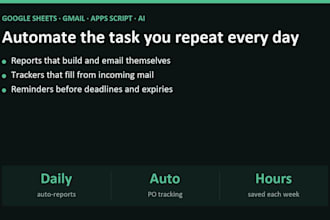 automate gmail and google sheets with apps script and ai