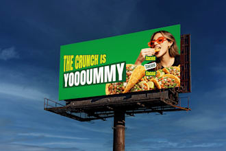 design billboards, a frame sign, roll up banners