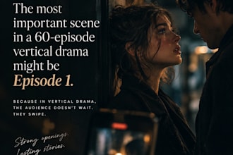 write addictive vertical drama and romance scripts for your series