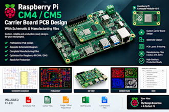 design raspberry pi cm4 cm5 carrier board pcb with schematic