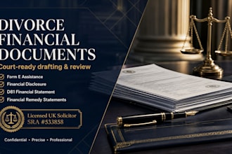 draft your financial remedy statement, chronology and issues