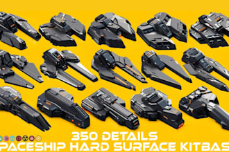 create cinematic spaceship fighter, starship, spacecraft, unreal engine
