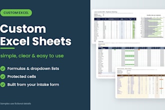 create a simple and clear custom excel spreadsheet or template