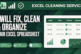 fix excel formulas, clean and organize your spreadsheet in 2 hours
