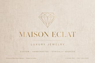 design luxury jewelry and boutique brand logo