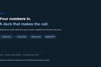 turn your data into a clear powerpoint presentation deck
