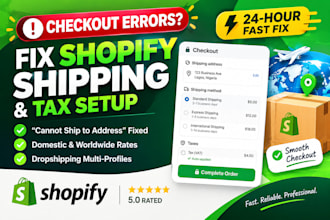 setup shopify shipping tax domestic, international shipping and tax