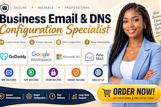setup godaddy google workspace microsoft 365 zoho mail mx spf dkim dmarc dns