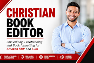 proofread copy edit your novel book  kdp manuscript  christian fiction editing