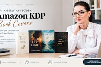 design redesign amazon logo brand style book and minimalist book cover design