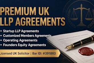 draft a comprehensive UK startup llp operating agreement