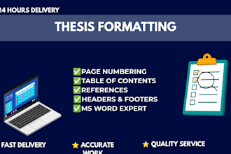 fix thesis page numbers table of contents and references